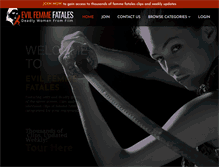 Tablet Screenshot of evilfemmefatales.com